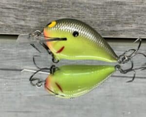 Black Label Balsa - Wreck Jr. - Custom Balsa Squarebill Crankbait - Moon Shine color