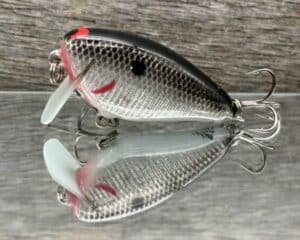 Black Label Balsa - Bacon SSR Signature Series - Balsa Crankbait - Silver Foil Black Back