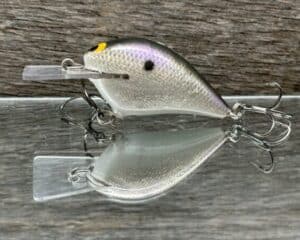 Black Label Balsa - Stump Knocker - Custom Balsa Squarebill - Gizzard Shad Foil color