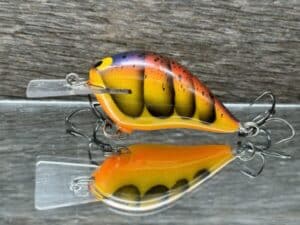 Black Label Balsa - Stump Knocker - Custom Balsa Squarebill - Spring Craw color