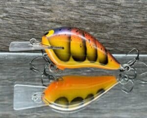 Black Label Balsa - Stump Knocker - Custom Balsa Squarebill - Spring Craw color