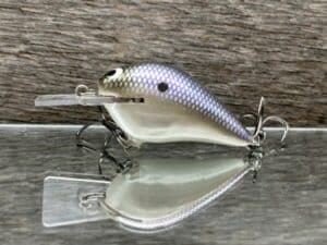 Black Label Balsa - Stump Knocker - Custom Balsa Squarebill - American Shad color