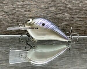 Black Label Balsa - Stump Knocker - Custom Balsa Squarebill - American Shad color