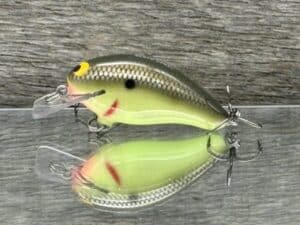 Black Label Balsa - Badger SR Squarebill - Custom Balsa Crankbait - Moon Shine color