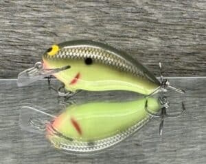 Black Label Balsa - Badger SR Squarebill - Custom Balsa Crankbait - Moon Shine color