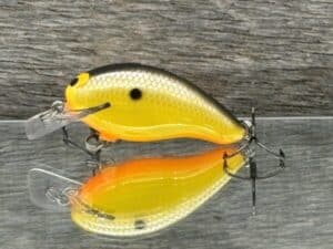 Black Label Balsa - Badger SR Squarebill - Custom Balsa Crankbait - Mellow Yellow color