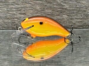 Black Label Balsa - Badger SR Squarebill - Custom Balsa Crankbait - Simple Craw color