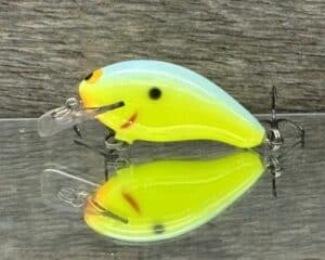 Black Label Balsa - Badger SR Squarebill - Custom Balsa Crankbait - Blue Moon color