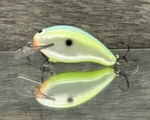 Black Label Balsa - Badger SR Squarebill - Custom Balsa Crankbait - Citrus Candy color