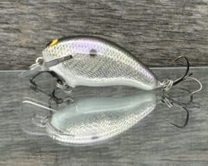 Black Label Balsa - Badger SR Squarebill - Custom Balsa Crankbait - Gizzard Shad Foil color