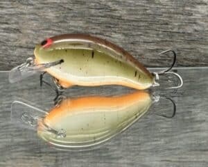 Black Label Balsa - Badger SR Squarebill - Custom Balsa Crankbait - Root Beer color