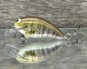 Black Label Balsa - Badger SR Squarebill - Custom Balsa Crankbait - Baby Bluegill color