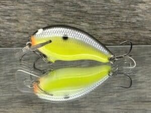 Black Label Balsa - Badger SR Squarebill - Custom Balsa Crankbait - Chartreuse Magic color