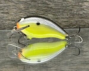Black Label Balsa - Badger SR Squarebill - Custom Balsa Crankbait - Chartreuse Magic color