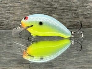 Black Label Balsa - Badger SR Squarebill - Custom Balsa Crankbait - Candy Dolphin color