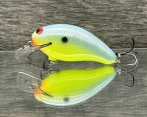 Black Label Balsa - Badger SR Squarebill - Custom Balsa Crankbait - Candy Dolphin color
