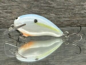 Black Label Balsa - Badger SR Squarebill - Custom Balsa Crankbait - Sexy Shad color