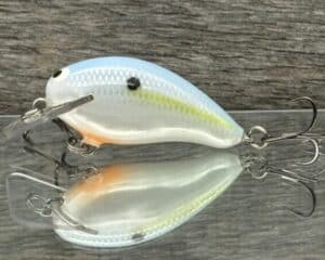 Black Label Balsa - Badger SR Squarebill - Custom Balsa Crankbait - Sexy Shad color