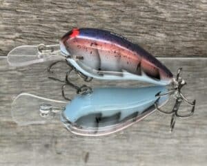 Black Label Balsa - Rock Hound SR - Custom Balsa Crankbait - Blue Devil Craw color