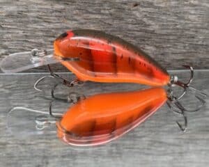 Black Label Balsa - Rock Hound SR - Custom Balsa Crankbait - Tabasco Craw color