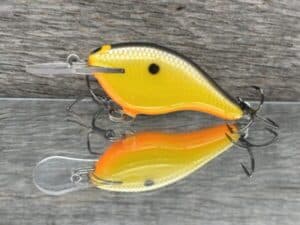 Black Label Balsa - Shiver 5 - Custom Balsa Crankbait - Mellow Yellow color
