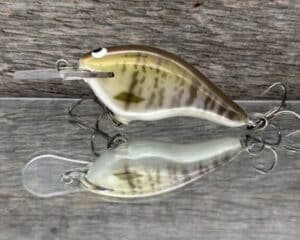 Black Label Balsa - Shiver 5 - Custom Balsa Crankbait - Baby Bluegill color