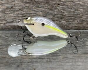 Black Label Balsa - Shiver 5 - Custom Balsa Crankbait - Chartreuse Shad color