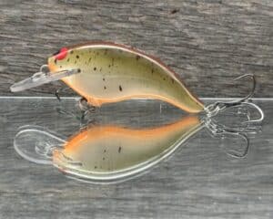 Black Label Balsa - Razor Jr - Balsa Crankbait - Root Beer color