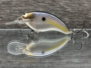 Black Label Balsa - Razor Jr - Balsa Crankbait - Threadfin Shad Pearl color