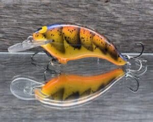 Black Label Balsa - Razor Jr - Balsa Crankbait - Spring Craw color