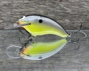 Black Label Balsa - Razor Jr - Balsa Crankbait - Chartreuse Magic color