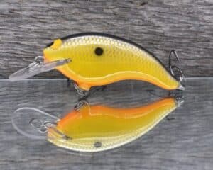 Black Label Balsa - Razor Jr - Balsa Crankbait - Mellow Yellow color