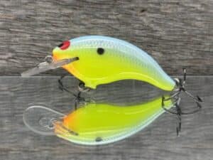 Black Label Balsa - Razor Jr - Balsa Crankbait - Candy Dolphin color
