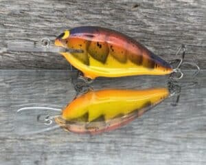 Black Label Balsa - Mod 6 - Custom Balsa Crankbait - Spring Craw color