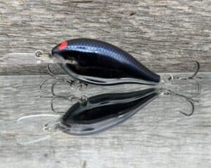 Black Label Balsa - Mod 6 - Custom Balsa Crankbait - Lights Out color
