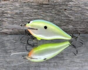 Black Label Balsa - Mod 6 - Custom Balsa Crankbait - Citrus Candy color