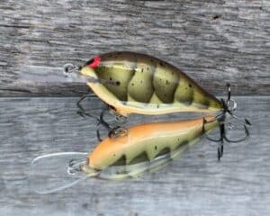 Black Label Balsa - Mod 6 - Custom Balsa Crankbait - Phantom Green Craw color