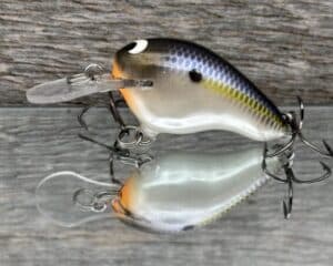 Black Label Balsa - Runt MR - Custom Balsa Crankbait - Threadfin Shad Pearl color