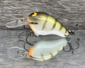 Black Label Balsa - Runt MR - Custom Balsa Crankbait - Faded Perch color