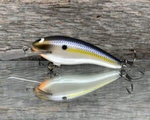 Black Label Balsa - Z II - Custom Balsa Crankbait - Threadfin Shad Pearl color
