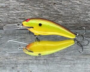 Black Label Balsa - Z II - Custom Balsa Crankbait - Chartreuse Classic color