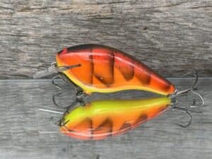 Black Label Balsa - K III Squarebill - Custom Balsa Crankbait - 3 Alarm Craw Color