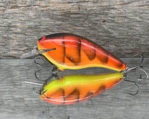 Black Label Balsa - K III Squarebill - Custom Balsa Crankbait - 3 Alarm Craw Color