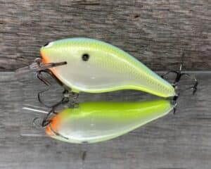 Black Label Balsa - K III Squarebill - Custom Balsa Crankbait - Citrus Candy color
