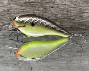 Black Label Balsa - K III Squarebill - Custom Balsa Crankbait - Slick color