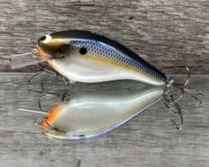Black Label Balsa - K III Squarebill - Custom Balsa Crankbait - Threadfin Shad Pearl color