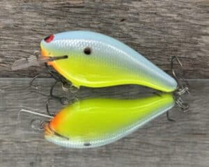 Black Label Balsa - K III Squarebill - Custom Balsa Crankbait - Candy Dolphin color