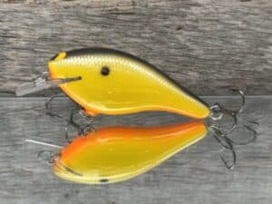 Black Label Balsa - K III Squarebill - Custom Balsa Crankbait - Mellow Yellow color
