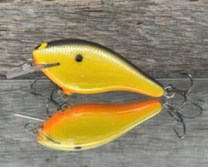 Black Label Balsa - K III Squarebill - Custom Balsa Crankbait - Mellow Yellow color