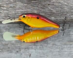 The Lure Forge - CW Shad Balsa Crankbait - Red Craw color
